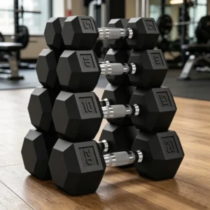 5-20 LB Hex Dumbbell Set of 8, Hand Weights Dumbbells
